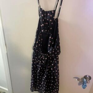 Charming Black and Pink Polka Dot Dress